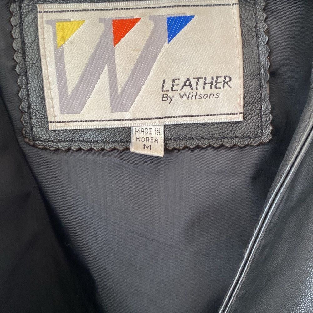 Vintage 1980s Wilson’s Leather cropped leather jacket - Picture 5 of 12
